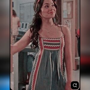 BCBGMaxAzria Blue and Red Mini Dress